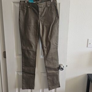 Classic INC Olive denim 5 Pocket Women's Skinny Jeans Size 2